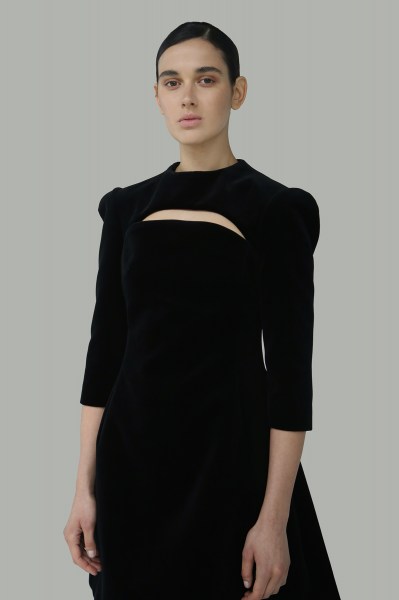 Abito corto a trapezio FW25A01 02