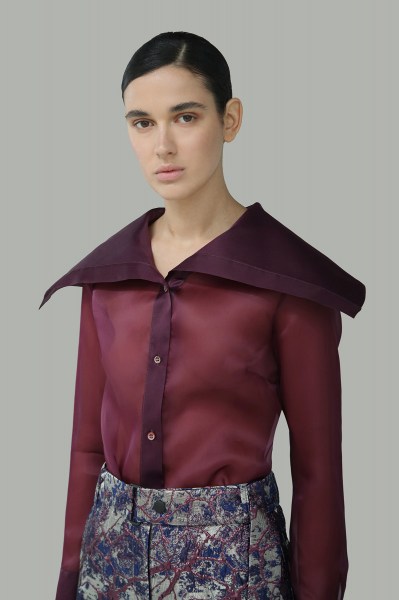 Camicia collo sciallato FW25C02 03